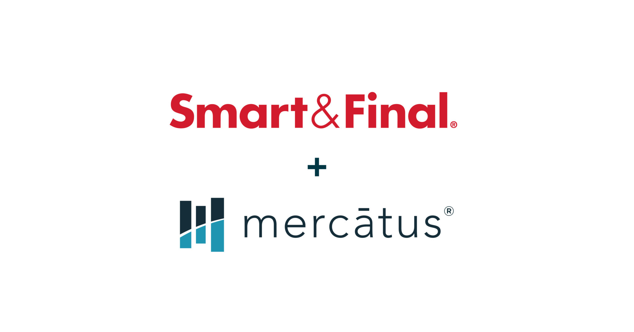 Hi-res image showing Smart & Final and Mercatus logos